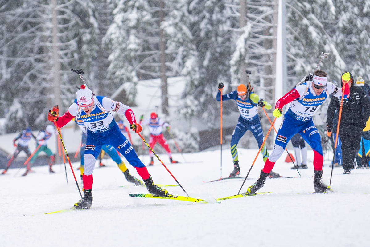 Michal Krčmář a Tomáš Mikyska, stíhací závod mužů, SP Oberhof 2026